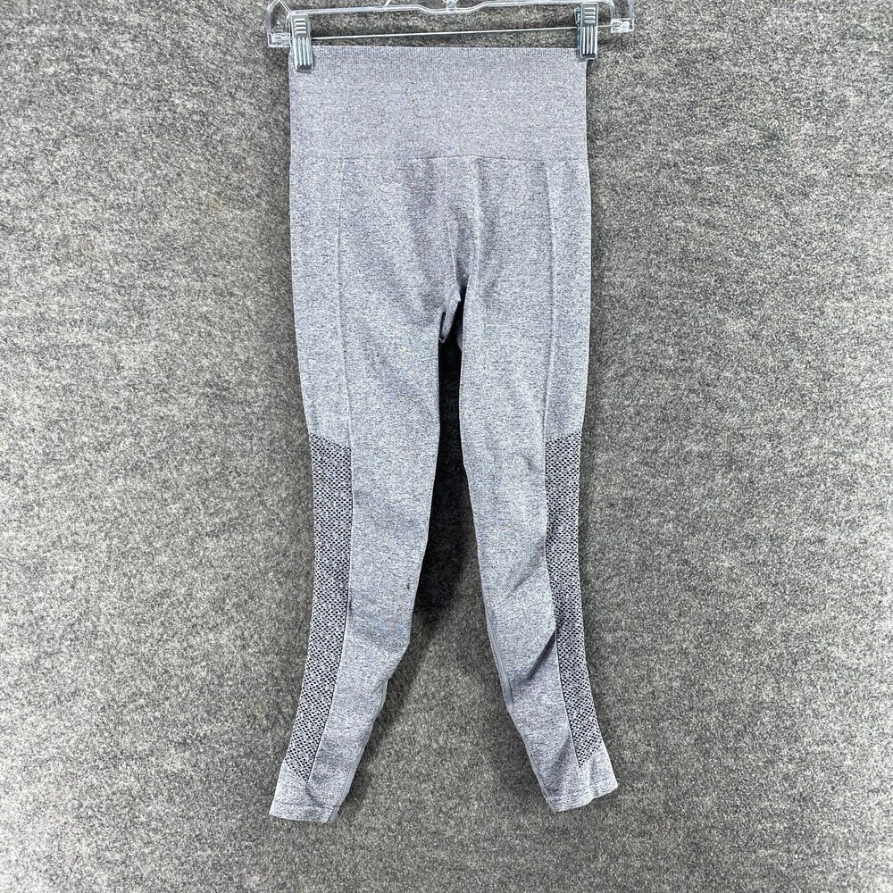 Fabletics Activewear Leggings Women M Medium Gray Capri Skinny Pull On Active